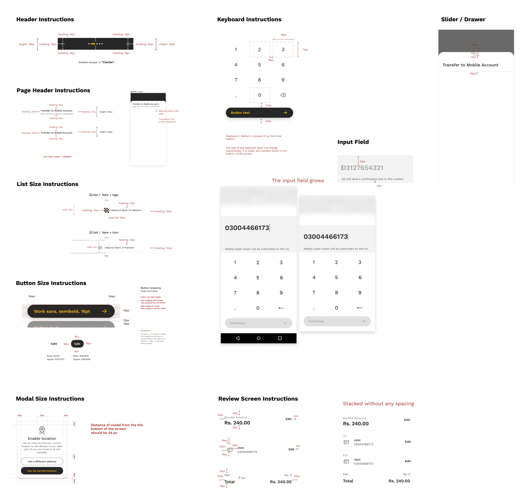 Spacing - JazzCash Design System